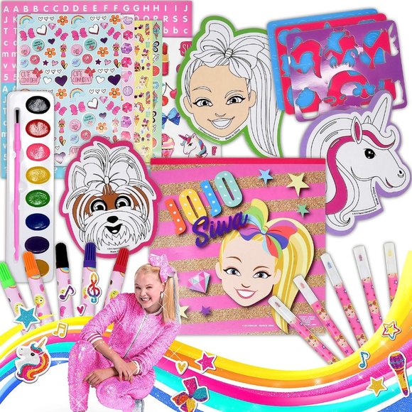 JoJo Siwa Coloring and Activity Art Tub, Includes Markers, Stickers, and more - Picture 5 of 10